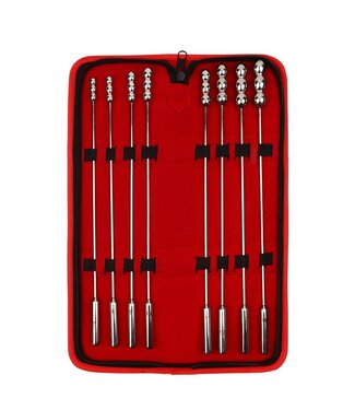 Mr. Steel Rosebud Urethral Sounds 8 Pcs