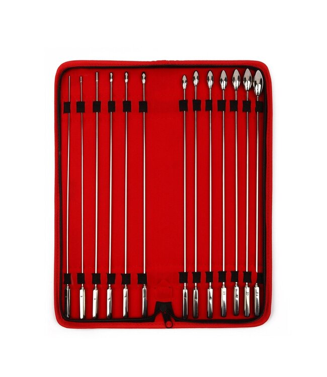 Mr. Steel Rosebud Urethral Sounds 13 Pcs