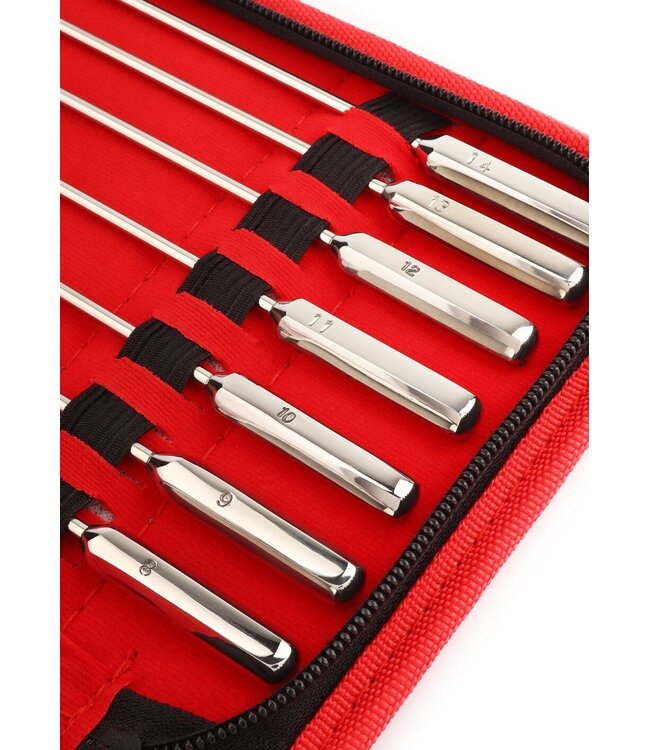 Mr. Steel Rosebud Urethral Sounds 13 Pcs