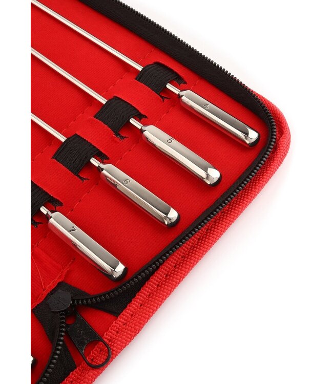 Mr. Steel Rosebud Urethral Sounds 8 Pcs