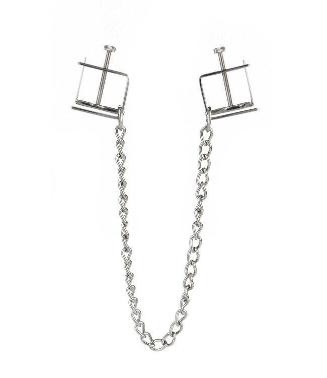 Mr. Steel Press Nipple Clamps With Chain
