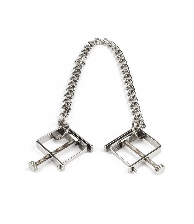 Mr. Steel Press Nipple Clamps With Chain