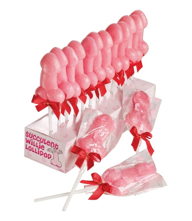 S&F Willie Lollipop Display 24 Pcs