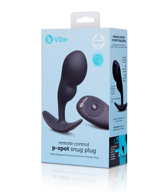 B-Vibe Remote Control P-Spot Snug Plug 145g
