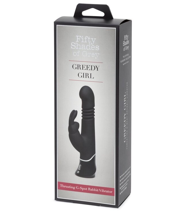 Fifty Shades of Grey Greedy Girl Rechargeable Thrusting G-Spot Rabbit Vibrator