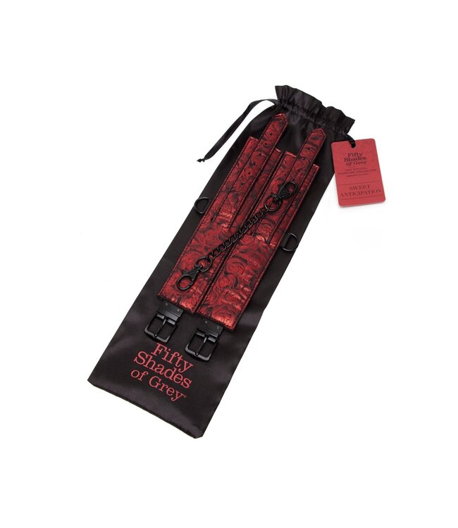 Fifty Shades Of Grey Reverse PU Leather Wrist Cuffs