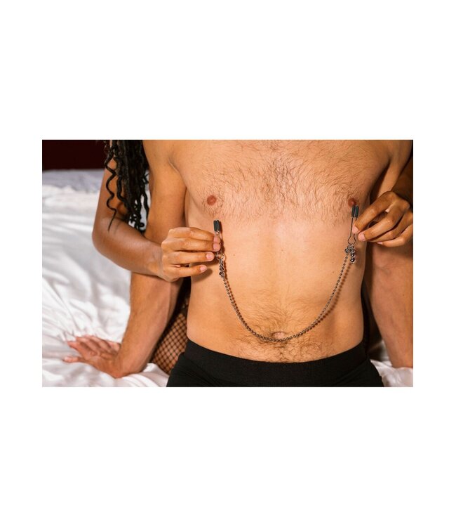 Fifty Shades Darker At My Mercy Beaded Chain Nipple Clamps