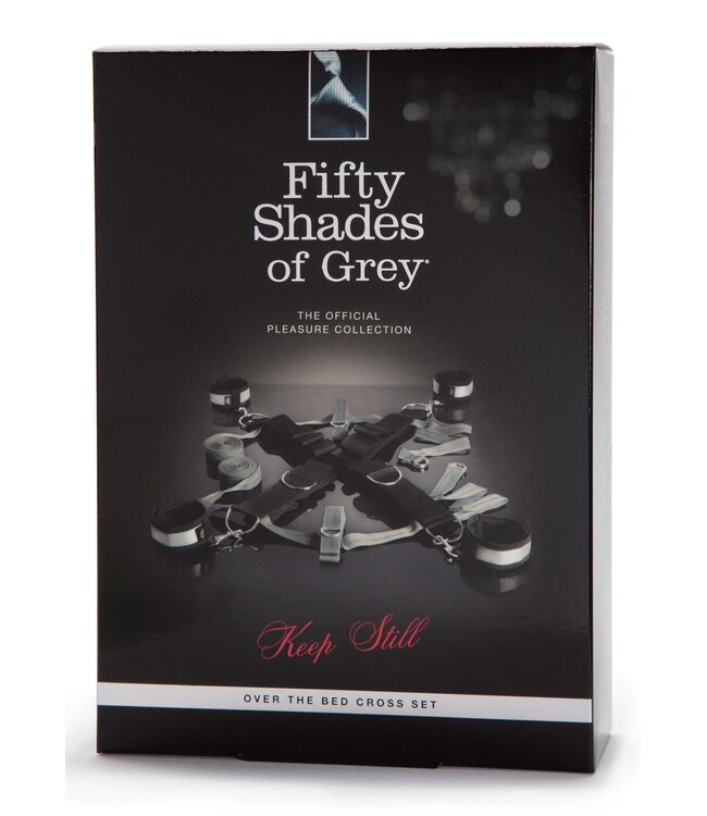 Fifty Shades of Grey Keep Still Over the Bed Cross Restraint Silver