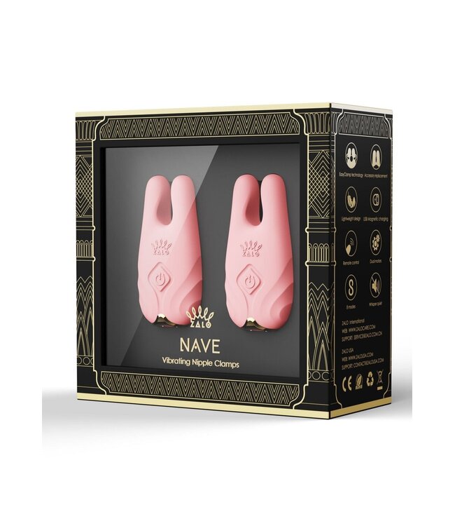 Zalo Nave Vibrating Nipple Clamps