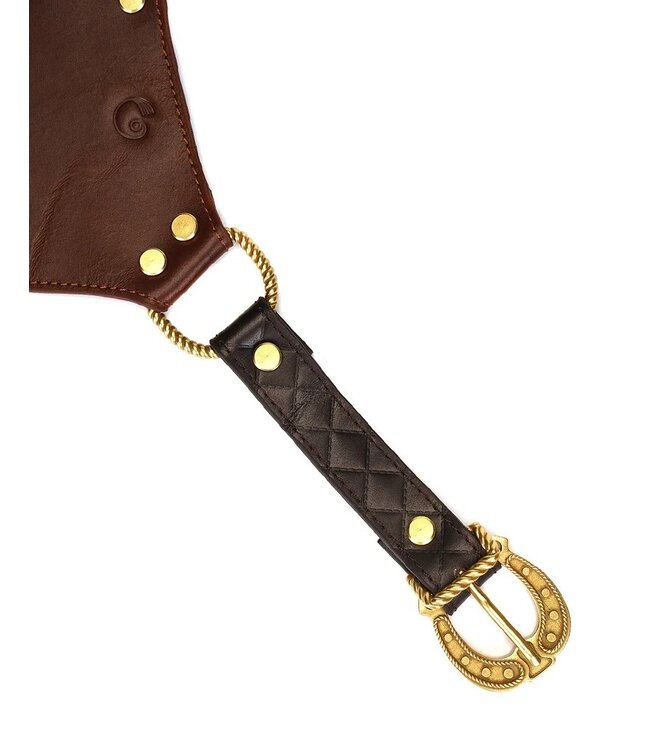 Rimba Liebe Seele - Leren Slip - Zwart, Bruin & Goud