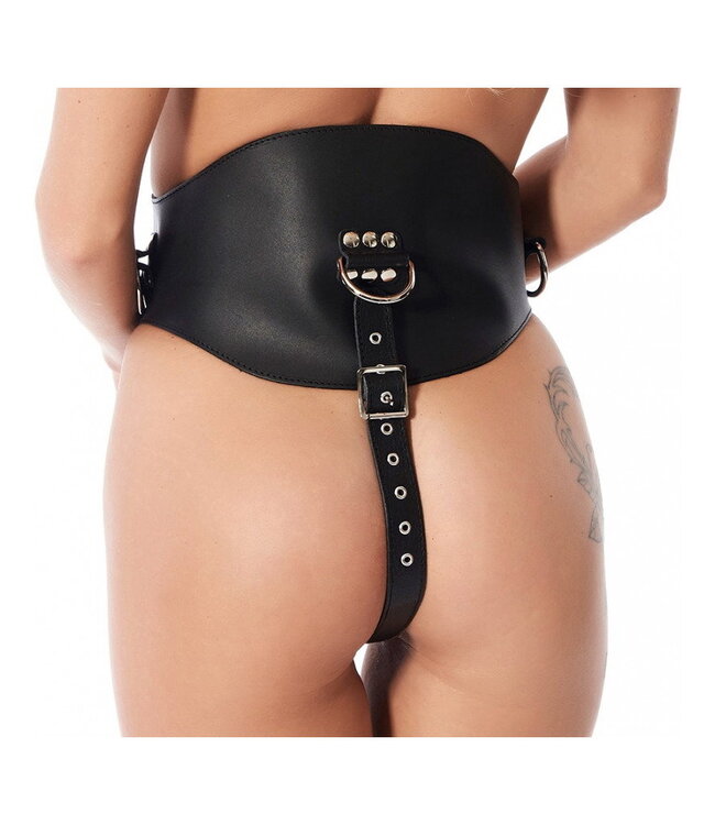 Rimba Rimba - Taille corset, compleet met riemen, ring en silicone dildo (3,5 x 13)