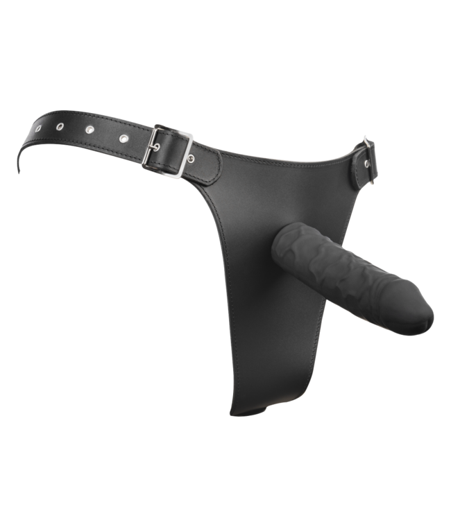 Rimba Rimba - Voorbind slip met dildo (3,5 x 12 cm) naar binnen en (4 x 17 cm) naar buiten