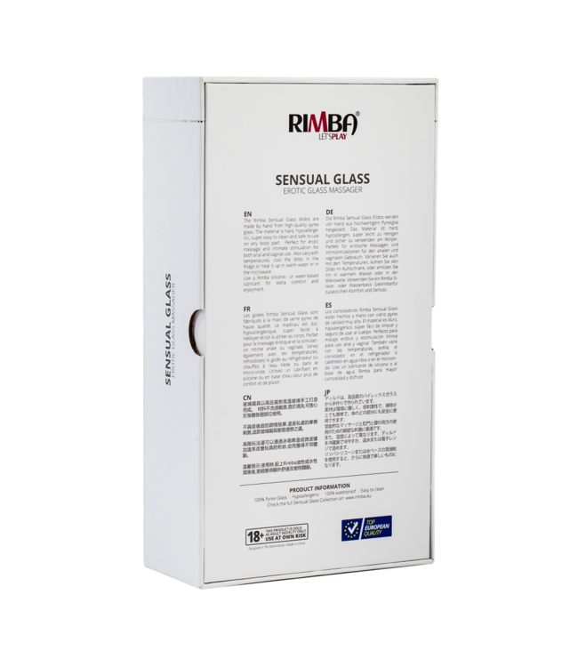 Rimba Rimba Sensual Glass - Olga - Glazen buttplug