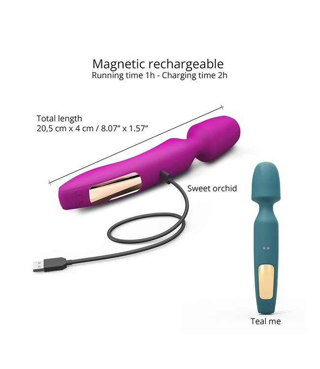 Rimba Love to Love - R-Evolution - Wand Vibrator met 2 Opzetstukken - Roze