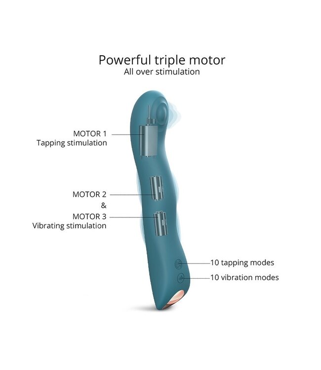 Rimba Love to Love - Swap - P&G Spot Tapping Vibrator - Blauw