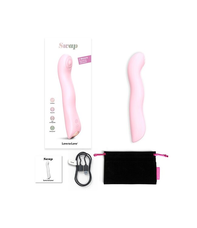 Rimba Love to Love - Swap - P&G Spot Tapping Vibrator - Lichtroze