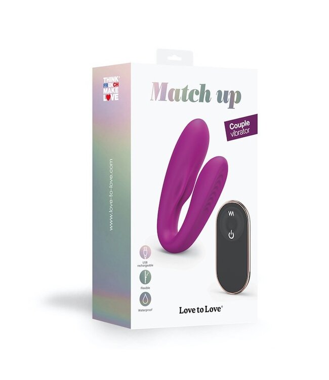 Rimba Love to Love - Match Up - Koppelvibrator met afstandsbediening - Roze