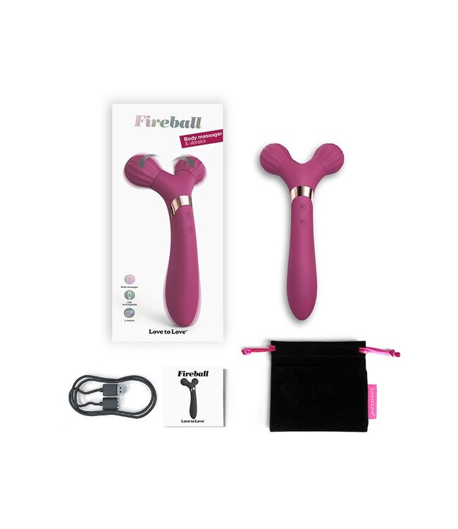 Rimba Love to Love - Fireball - Body Massager & Vibrator - Plum