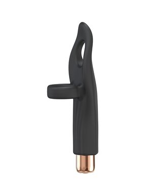 Rimba Love to Love - Vibrating Tickle Me - Vinger Vibrator - Zwart