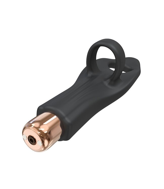 Rimba Love to Love - Vibrating Tickle Me - Vinger Vibrator - Zwart