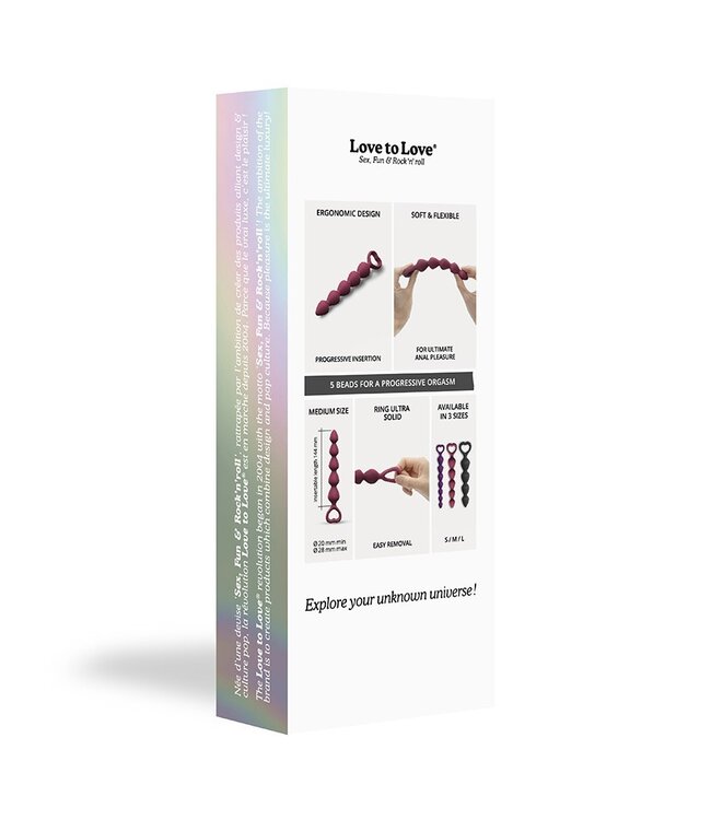 Rimba Love to Love - Bing Bang Maat M - Anaal Kettingen - Plum