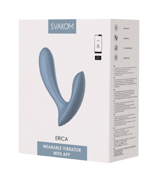 Rimba SVAKOM - Erica - Draagbare Vibrator (met App-bediening) - Blauw