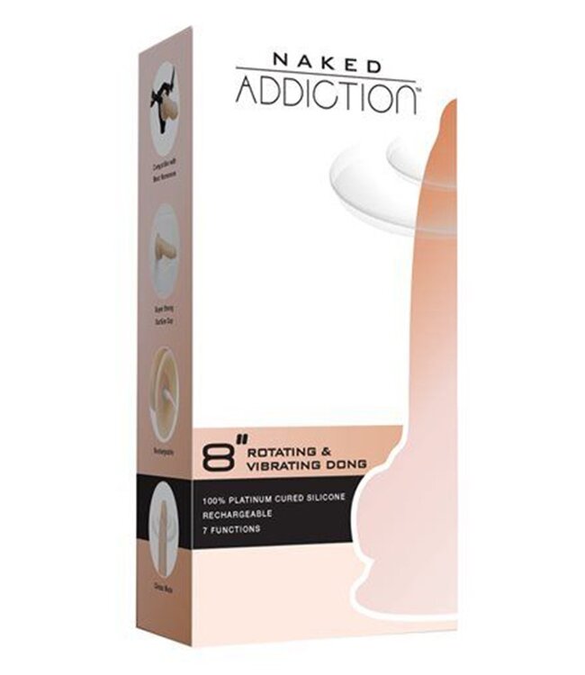 Rimba Naked Addiction Rotating & Vibrating Dong