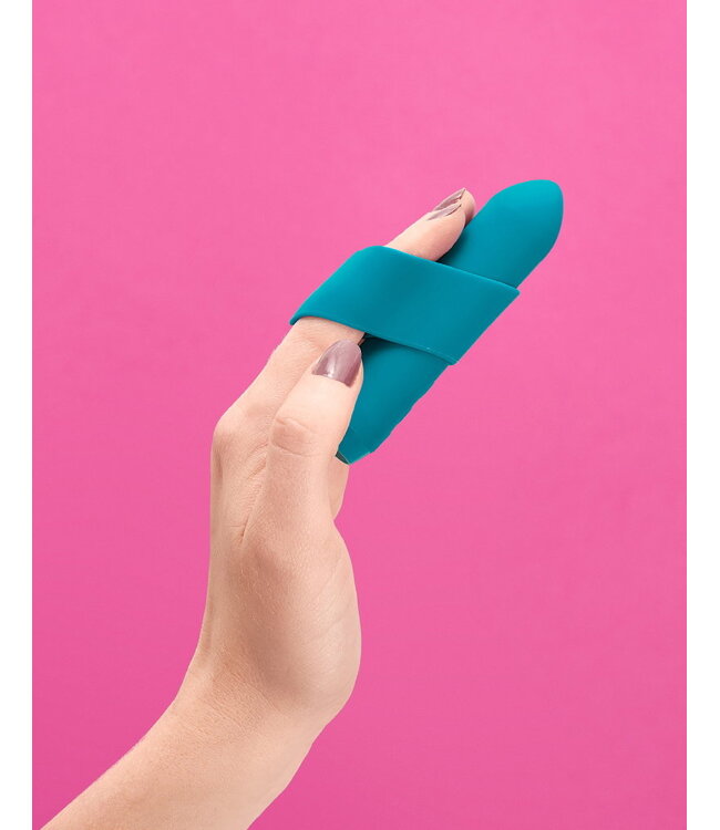 Rimba Je Joue - Classic - Bullet Vibrator met Vinger Sleeve - Blauw