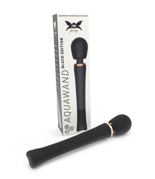 Rimba Pixey - Aquawand - Wand Vibrator - Zwart