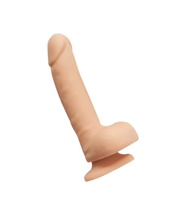 Rimba Strap-On-Me - Roterende & vibrerende realistische dildo - maat L - Nude