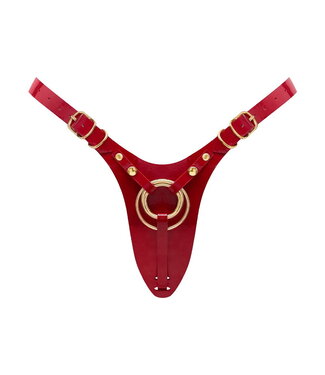 Rimba Strap-On-Me - Kunstleren Harnas Fabulous - One Size - Rood Glanzend
