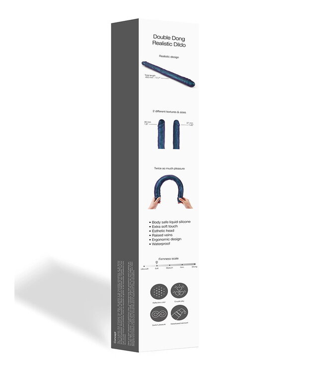 Rimba Strap-On-Me - Double Dong Realistische Dildo - Paars Metallic