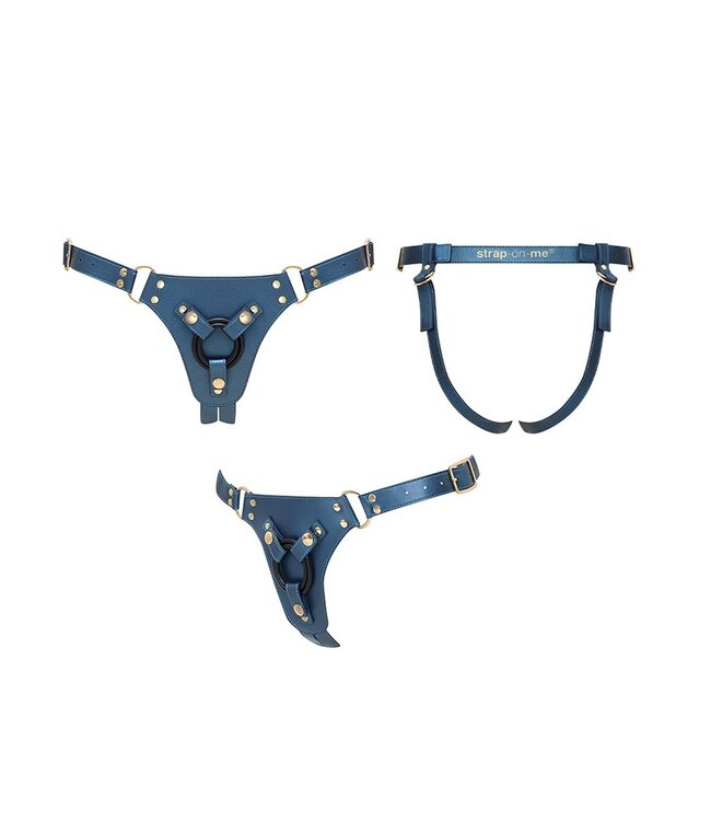 Rimba Strap-On-Me - Harnais Simili Generous - Blauw