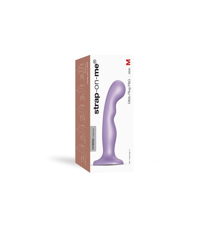 Rimba Strap-On-Me - Dildo Plug P&G Maat M - Metallic Lila