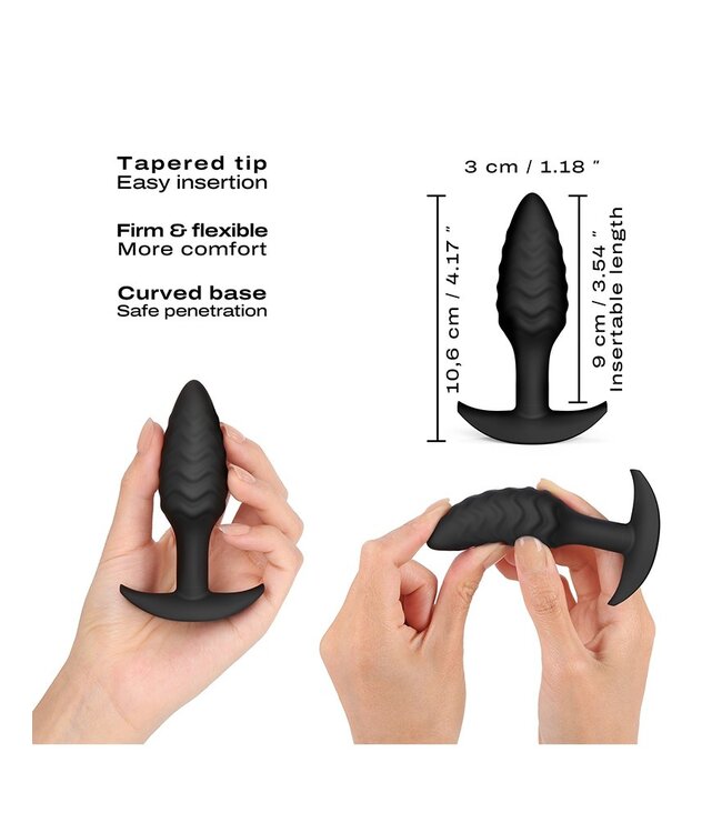 Rimba Dorcel - Wavy Plug - Butt Plug - Zwart