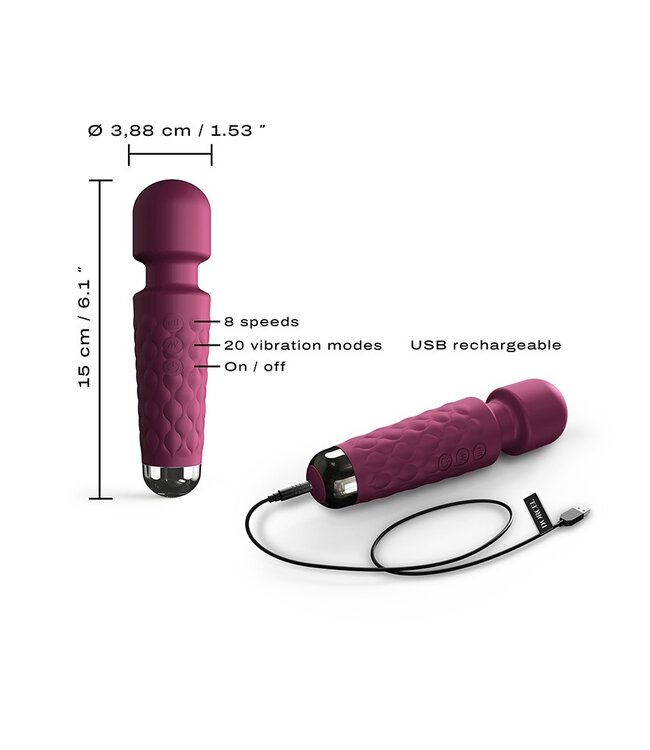 Rimba Dorcel - Mini Wanderful - Mini Wand Vibrator - Plum
