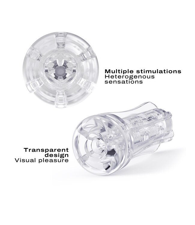 Rimba Dorcel - Deep Blow Multi Sensation - Sleeve voor Masturbator - Transparant