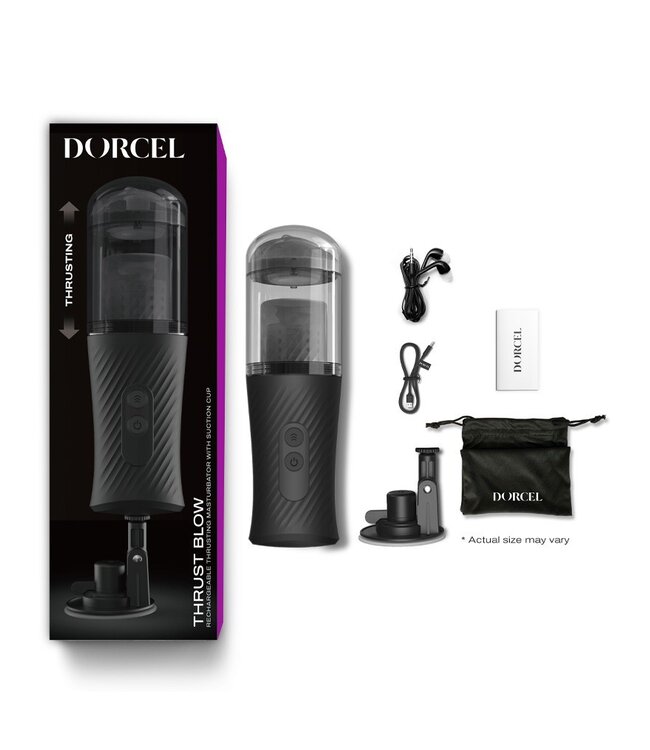 Rimba Dorcel - Thrust Blow - Automatische Stotende Masturbator - Zwart