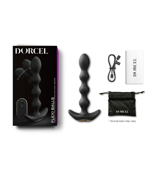 Rimba Dorcel - Flexi Balls - Anale Vibrator met Afstandsbediening - Zwart