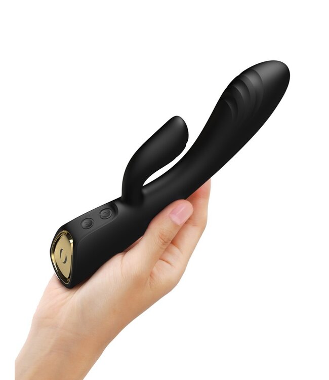 Rimba Dorcel - Flexi Rabbit - Verwarmde Rabbit Vibrator - Zwart