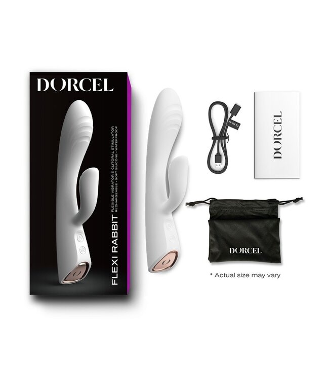 Rimba Dorcel - Flexi Rabbit - Verwarmde Rabbit Vibrator - Wit
