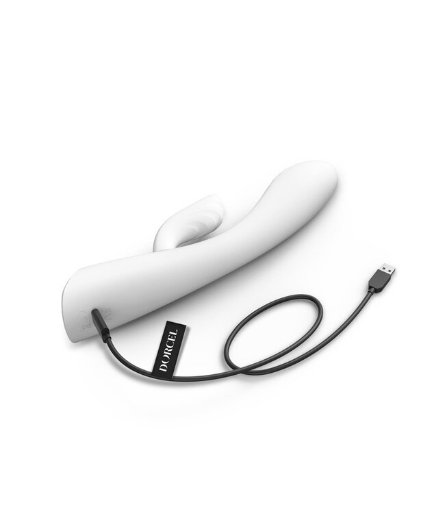Rimba Dorcel - Flexi Rabbit - Verwarmde Rabbit Vibrator - Wit