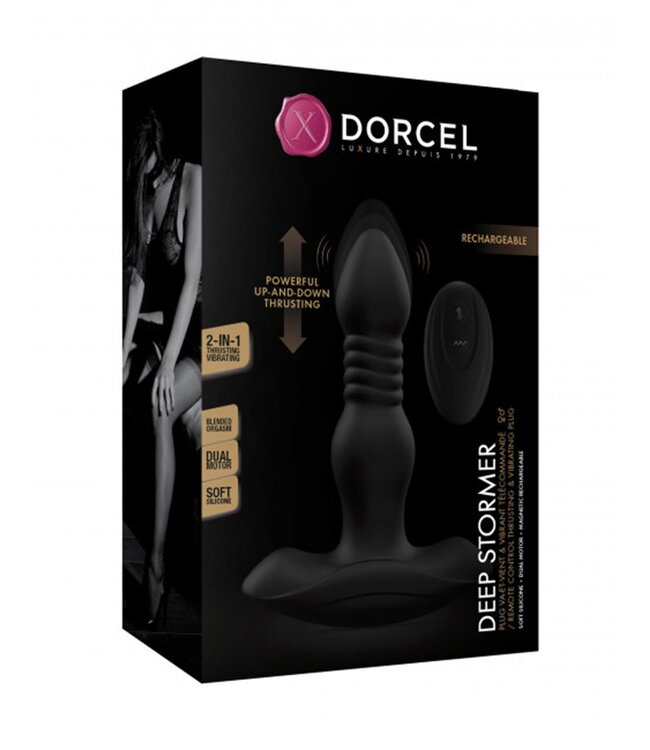 Rimba Dorcel - Deep Stormer - Vibrerende Plug met Afstandsbediening - Zwart - 6072486