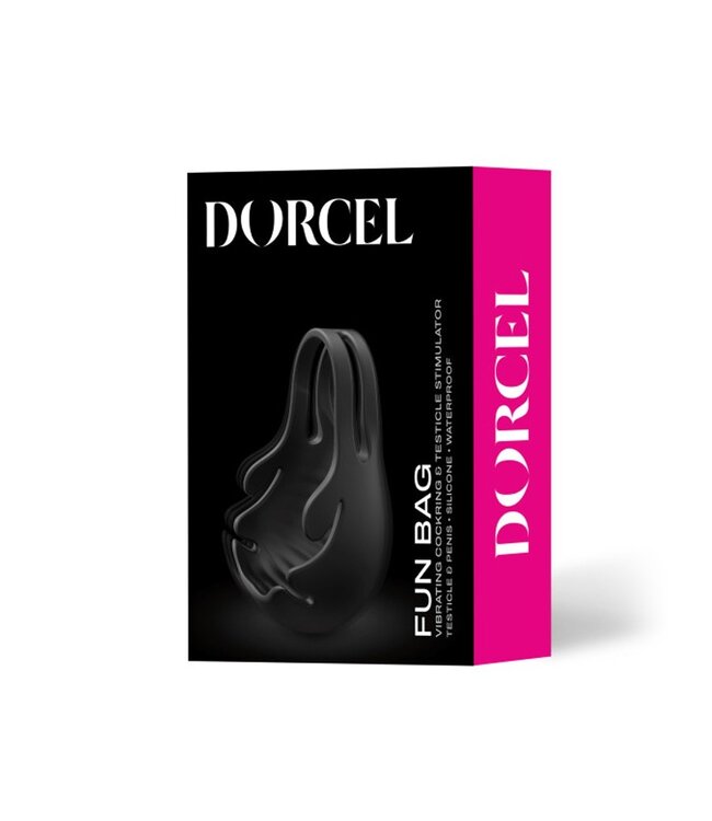 Rimba Dorcel - Fun Bag - Vibrerende Cockring en Testikel Stimulator - Zwart - 6072479
