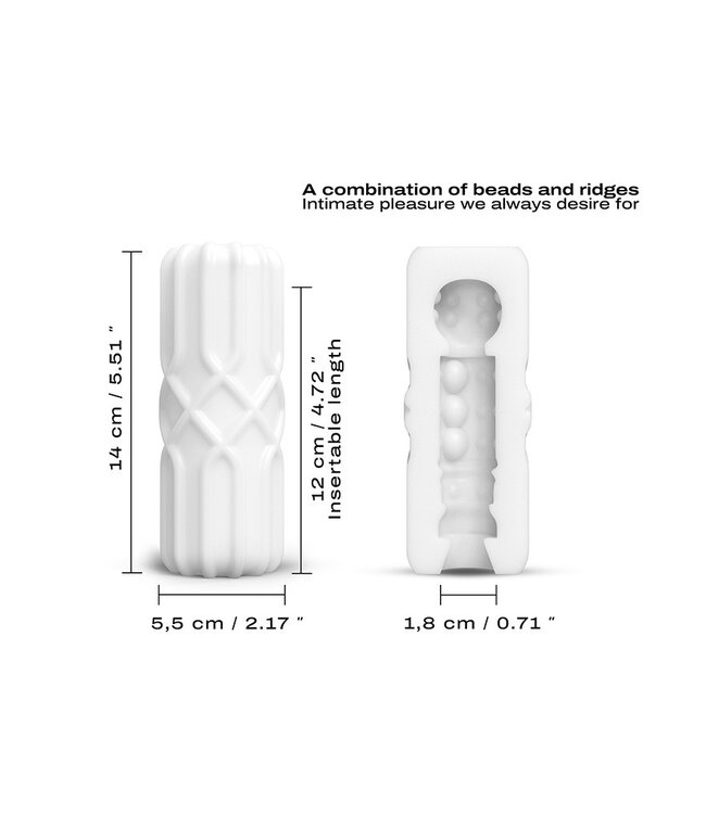 Rimba Dorcel - Masturbatorcup met Structuur - Regular - Wit