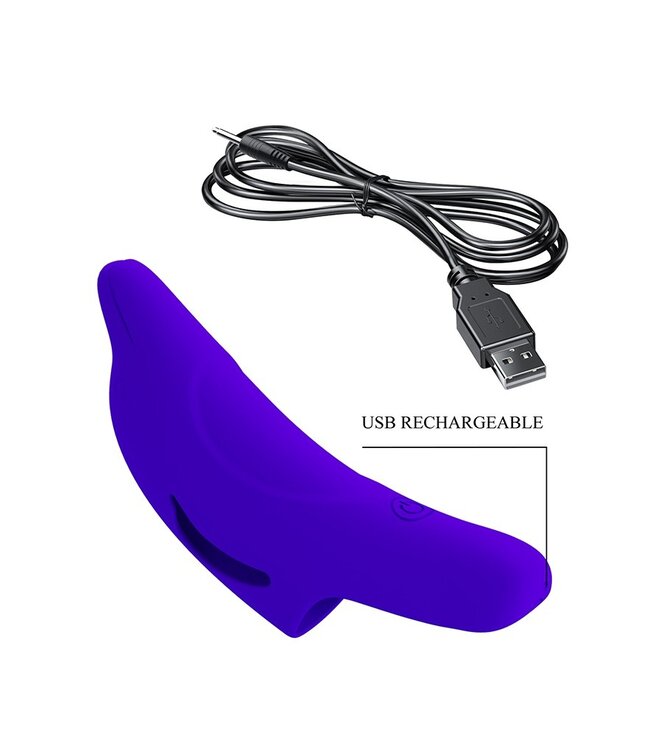 Rimba Pretty Love - Delphini - Vingervibrator - Blauw