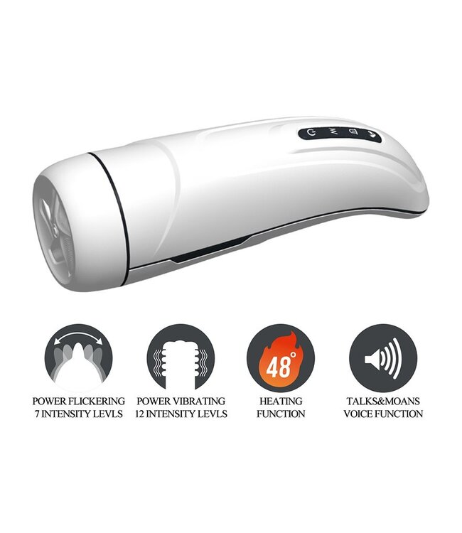 Rimba Pretty Love - Marissa - Automatisch Vibrerende Masturbator met Verwarmings-, Lik- en Kreunfunctie