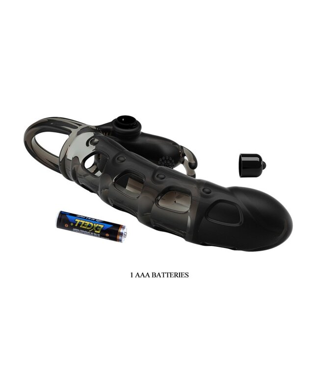 Rimba Pretty Love - Cuper - Penis Sleeve + Rabbit Vibrator - Zwart