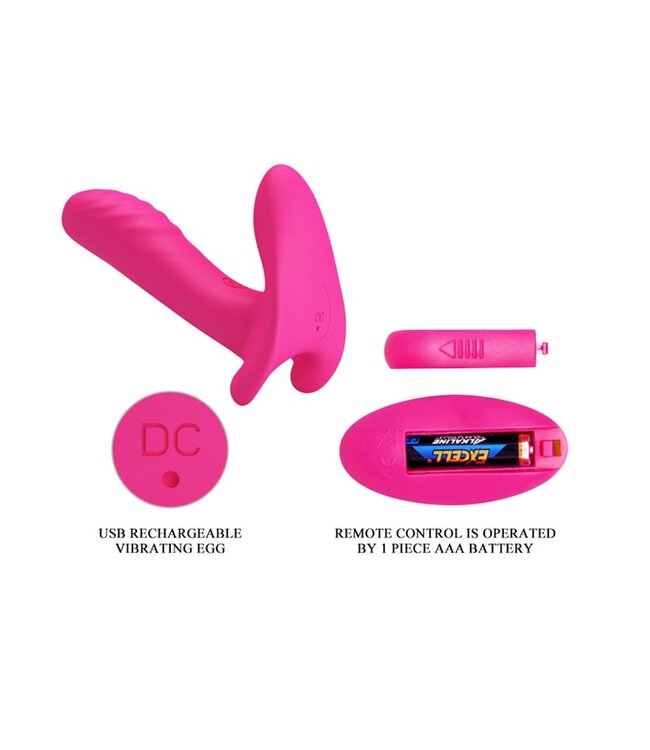 Rimba Pretty Love - Massager met afstandsbediening - Roze