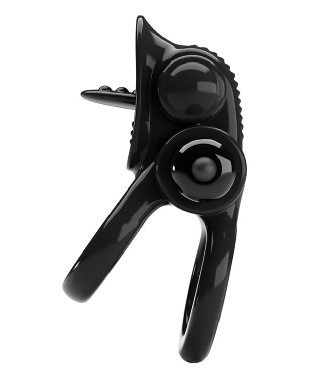 Rimba Pretty Love - Passionate Ring - Vibrerende Cockring - Zwart